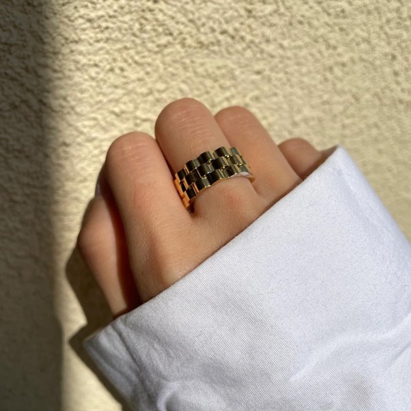 ✨18K Gold Gear Ernst Ring - Picture 2 of 4